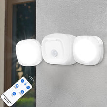Carica l'immagine nel visualizzatore di Gallery, Toowell Lampada da esterno con sensore di movimento, telecomando, lampada da esterno a LED, con batteria, lampada da est