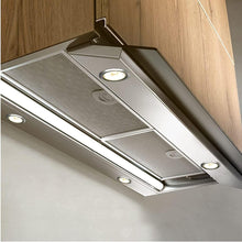 Carica l'immagine nel visualizzatore di Gallery, Set di 2 faretti con lampada alogena da incasso per mobili e cappa cucina cromato lucido, dimmerabili, con lampadina bis