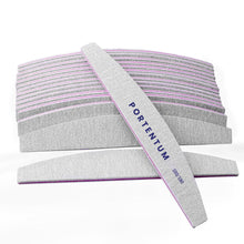 Carica l&#39;immagine nel visualizzatore di Gallery, PORTENTUM Lime per unghie 100 180 set di 16, lima per unghie 100/180 a doppia faccia lavabile, lima per unghie professionale ideale per gel e acrilico, adatto per uso in salone e a casa