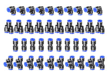Carica l'immagine nel visualizzatore di Gallery, 40 pezzi di fissaggio rapido Air Push da 6 mm, connettori pneumatici, splitter/angoli/raccordi a T, kit per tubi dell'ar