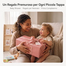 Carica l'immagine nel visualizzatore di Gallery, WOODEN TEETHER Giocattolo per bambini Montessori - specchio in legno per neonati 0-12 mesi regalo Neonato