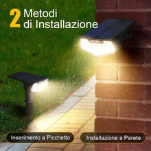 Carica l'immagine nel visualizzatore di Gallery, 2 Pezzi Faretti Solari a LED da Esterno, Lampade Luci Solari da Giardino Potenti 3 Modalità 32 LED IP65 Impermeabile Luc