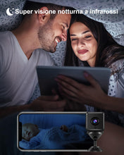 Carica l'immagine nel visualizzatore di Gallery, Telecamera Nascosta 4K HD Mini Telecamera Wifi Interno Videocamera Sorveglianza Senza Fili Microcamere Spia Batteria Lunga Durata Spy Cam Per Bambini/Casa/Auto
