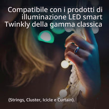 Carica l'immagine nel visualizzatore di Gallery, Twinkly MiniCaps, 100 Tappi in Silicone per Diffondere la Luce, Compatibili con Strisce Luci LED Smart, Diametro 15mm