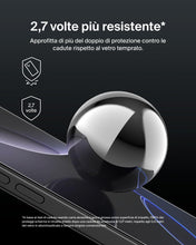 Carica l'immagine nel visualizzatore di Gallery, Belkin ScreenForce UltraGlass 2 Pellicola Vetro per iPhone 16 Pro Max, antigraffio, durezza di 9H, sottile, include un s