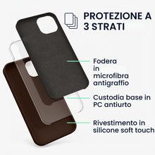 Carica l'immagine nel visualizzatore di Gallery, kwmobile Cover per iPhone 13 Custodia - Back Case per Smartphone in Silicone TPU - Protezione Gommata - cioccolato fonde