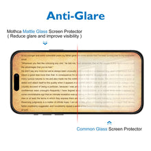 Carica l'immagine nel visualizzatore di Gallery, Mothca Vetro Temperato Opaco per iPhone 14 Pro, Pellicola Protettiva con Incisione Nanostrutturata, Anti-Impronte e Anti