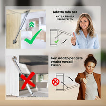 Carica l'immagine nel visualizzatore di Gallery, EVOTRADE Kit Ricambio Universale Pistoni a Gas 100N con Piastre di Montaggio e Viti, Lunghezza 265mm, Molle a Gas per An