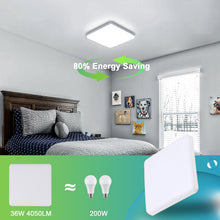 Carica l'immagine nel visualizzatore di Gallery, Comely Plafoniera LED Soffitto Quadrata, 36W Moderno Lampada da Soffitto