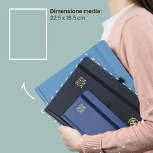 Carica l&#39;immagine nel visualizzatore di Gallery, POPRUN Agenda 2024 2025 Settimanale Verticale 22 x 16,5 cm, Diario Scuola 17 Mesi da Ago.2024 a Dic.2025, Copertina Rigida, Carta Spessa da 80 GSM, Rosa Chiaro