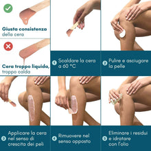 Carica l'immagine nel visualizzatore di Gallery, My Skin WAX - Scaldacera professionale con ciotola in silicone, riscaldatore digitale per cera calda: kit ceretta senza 