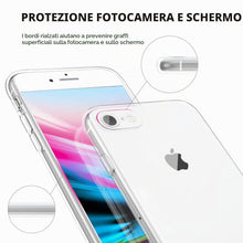 Carica l'immagine nel visualizzatore di Gallery, YLK Custodia Trasparente per iPhone SE 3/2 (2022/2020), iPhone 8/7, Morbida in Silicone TPU, Sottile, Protezione Schermo