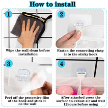 Carica l'immagine nel visualizzatore di Gallery, Buudreza Porta Giochi Vasca da Bagno, Borsa Organizer per Giocattoli da Bagno con 3 Scomparti