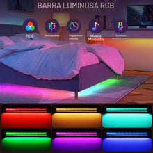 Carica l'immagine nel visualizzatore di Gallery, 2 Pezzi Luci LED RGB 10W,RGB LED Lightbar Interruttore e 1.8M Cavo,16 Milioni di Colori,48 LEDs,Regolabile Lampada Ambie