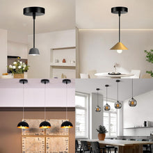 Carica l'immagine nel visualizzatore di Gallery, 2 Pezzi Rosone Lampadario Soffitto, Rosone Soffitto, Rosoni Lampadario in Metallo, Lampada a Baldacchino, Coprifilo per 