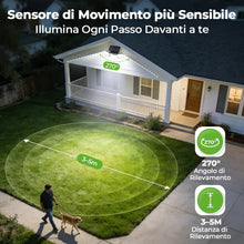 Carica l'immagine nel visualizzatore di Gallery, OUSFOT Faretto LED da Esterno Solare 56 LED 2200 mAh