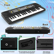 Carica l'immagine nel visualizzatore di Gallery, Pianola Bambini 37 Tasti, Tastiera Musicale Pianoforte con Microfono