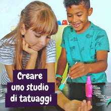 Carica l'immagine nel visualizzatore di Gallery, Science4you Fabbrica di Tatuaggi Temporanei per Bambini - Kit Tatuaggi per Bambina e Bambino con 60+ Tattoos e 8 Attivit