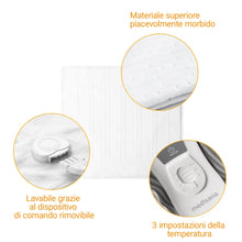 Carica l'immagine nel visualizzatore di Gallery, medisana HU 665 coperta riscaldante elettrica, coprimaterasso termica