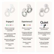 Carica l'immagine nel visualizzatore di Gallery, Loop Engage 2 Tappi Orecchie – Sollievo Quotidiano con Voce Nitida