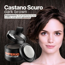 Carica l'immagine nel visualizzatore di Gallery, Polvere per capelli IMPERIO - Correttore per infoltimento capelli per donna e uomo, mascara per capelli waterproof per n