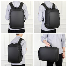 Carica l'immagine nel visualizzatore di Gallery, Zaino Porta PC Borsa per PC Portatile Custodia Computer Notebook Laptop Con Attacco USB Uomo Scuola Lavoro Casual Nero KM1