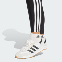Carica l'immagine nel visualizzatore di Gallery, adidas Femme Essentials 3-Stripes Cotton Leggings, Black/White, L