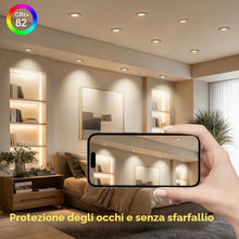 Carica l'immagine nel visualizzatore di Gallery, TaoFiaCo 6W Faretti da Incasso LED 230V Bianco Neutro 4000K, Set di 6