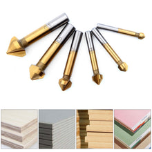 Carica l'immagine nel visualizzatore di Gallery, Svasatore per Metallo Legno, HTBAKOI Punta Trapano per Svasatore Titanio Rivestito in HSS 90°Gradi 6,3mm 8,3mm 10,4mm 12