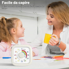 Carica l'immagine nel visualizzatore di Gallery, ZLPBAO Timer Vsivo Bambini, Rainbow Timer Visivo da 60 Minuti Conto alla Rovescia Silenzioso di Gestione