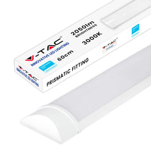 Carica l'immagine nel visualizzatore di Gallery, V-TAC Plafoniera LED Lineare da Soffitto 60 CM - 20W - Chip Samsung - Lampada Rettangolare 2050 Lumen IP20 per Parete, G