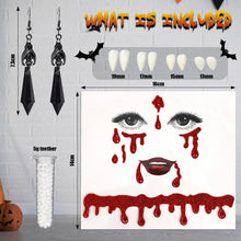 Carica l'immagine nel visualizzatore di Gallery, 6 PCS Halloween Set Vampiro Accessori Donna, Vampiro Costumi Accessori (A)
