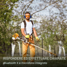 Carica l'immagine nel visualizzatore di Gallery, PROTEAR Cuffie Antirumore Bluetooth con radio FM / AM e microfono incorporato, Cuffie protettive contro il rumore perfette per Falciare, Segare, Officina, SNR 30dB