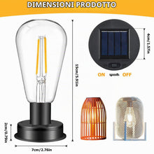 Carica l'immagine nel visualizzatore di Gallery, 2 Pezzi Ricambio Luci Solari da Giardino con Lampadina LED Luminoso