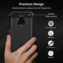Carica l&#39;immagine nel visualizzatore di Gallery, iVoler Cover per Xiaomi Redmi Note 9S / Xiaomi Redmi Note 9 Pro, [Protezione Antiurto di Grado Militare] Custodia Sottile Morbida in Silicone TPU Anti-Impronte Anti-Graffio Protettiva Case, Nero