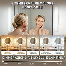 Carica l'immagine nel visualizzatore di Gallery, Lampada da scrivania LED magnetica con telecomando