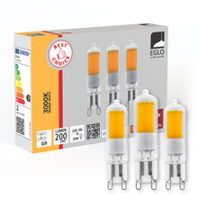 Carica l'immagine nel visualizzatore di Gallery, EGLO G9 - Set di 3 lampadine con attacco a pin G9, lampadine a innesto, 2 W