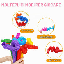 Carica l'immagine nel visualizzatore di Gallery, CONNECTION Giocattoli Sensoriali Mini Pop Tubes,Mini Tubi Pop Giocattolo per Bambini 24 Giocattolo educativo e sensorial