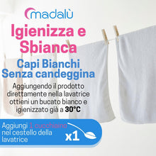 Carica l'immagine nel visualizzatore di Gallery, Percarbonato di Sodio per Bucato Puro (1 Kg, 170 Lavaggi) Smacchiatore Bucato, Sbiancante, Smacchiante, Igienizzante Nat