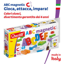 Carica l'immagine nel visualizzatore di Gallery, Quercetti Refill 48 Letters, Lettere Magnetiche per Bambini 4+ anni, Giochi Educativi, Giochi Magnetici per Bambini Colo