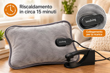 Carica l'immagine nel visualizzatore di Gallery, Innoliving Scaldamani Morbido Boule INN-765 Scaldino Elettrico, Materiale Sintetico, Grigio, 20x7x13 cm