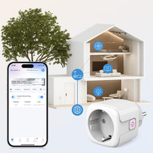 Carica l'immagine nel visualizzatore di Gallery, SURFOU Presa Smart, 16A Intelligente Plug Compatibile con Alexa e Google Home, Controllo Vocale, 2.4GHz WiFi Accesso Rem