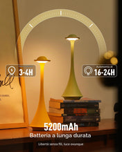 Carica l'immagine nel visualizzatore di Gallery, LuminexDesigns Set 2 Lampade da Tavolo LED Senza Fili Verde AVEL TL15