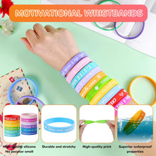 Carica l'immagine nel visualizzatore di Gallery, Tccydm 24 Braccialetti Bambini con Frasi Motivazionali, Braccialetti Silicone Colorati Amicizia, Gadget Compleanno Bambini, Regalini Fine Festa, Regalo bambini, Pensierini Festa Scuola