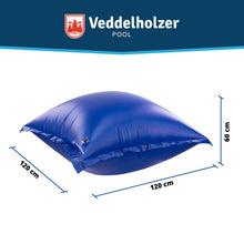 Carica l'immagine nel visualizzatore di Gallery, Veddelholzer XXL 120 x 120 cm, cuscino d'aria per piscina invernale copertura. Accessorio perfetto per baldacchino, in i