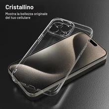 Carica l'immagine nel visualizzatore di Gallery, CAPTOR Cover Trasparente per iPhone 15 Pro Max, Custodia TPU in Silicone Morbida e Sottile, Alta Qualità con Bordo Rialz