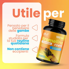 Carica l'immagine nel visualizzatore di Gallery, OVF Bromelina Forte 180cps | Integratore Bromelina 5000 GDU | 6 Mesi di Fornitura | Integratore Naturale di Ananas Formu
