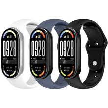 Carica l'immagine nel visualizzatore di Gallery, Diruite 3 Pezzi Cinturini per Xiaomi Smart Band 10/9/8 Cinturino Silicone,Traspirante Impermeabile Cinturini Sportivo Si