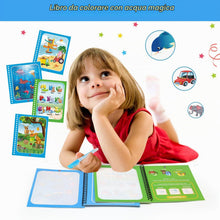 Carica l'immagine nel visualizzatore di Gallery, JoyPlus 4 Pezzi Libro di Pittura ad Acqua con 4 Penna Acqua, Libri da Colorare per Bambini, Riutilizzabili Libro Magico 