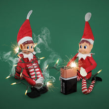 Carica l'immagine nel visualizzatore di Gallery, Toyland® Elves Behavin Badly - Set di 2-12 pollici Elfo Ragazza e Elfo Ragazzo Peluche con Gambe Lunghe, Corpo Morbido e Testa in Vinile - Novità Giocattoli Natalizi